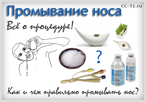 промывание носа